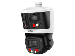 Dahua SDT3E410-8P-MB-A-PV1 Dahua X-spans Series Caméra 10 x PTZ panoramique 2 x 4MP Smart Dual Light Network avec caméra de vue d'ensemble à 180°