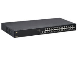 Etherwan EX26262F Etherwan EX26262F Managed 24-port Gigabit PoE 10/100/1000 Base-T switch et 2-port SFP combo 100/1000 Ethernet Switch