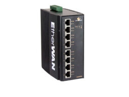 Etherwan EX46908A-0-J Etherwan Hardened Unmanaged 8 port 10/100 /1000 Base-T Gigabit switch avec PoE