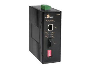 Etherwan EL1141-A0B Etherwan Convertisseur de média Fast Ethernet renforcé montage rail DIN (-40C ~ 75C)