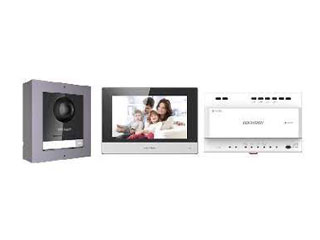 Hikvision DS-KIS702Y(O-STD)/Europe BV Hikvision Kit d'interphone vidéo 2 fils pour villa ou maison
