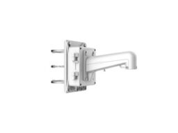 Hikvision DS-1602ZJ-box-pole Set de montage sur un poteau pour PTZ dome avec boîtier de connection