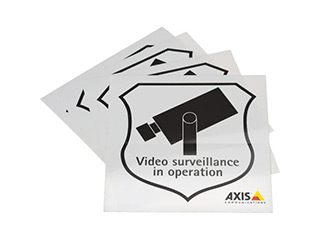 Axis Communications SURVEILLANCE STICKER ENG 10PCS Axis autocollant de surveillance Eng 10 pièces