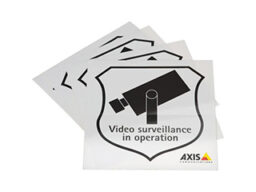 Axis Communications SURVEILLANCE STICKER ENG 50PCS Axis autocollant de surveillance Eng 50 pièces