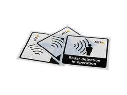 Axis Communications RADAR DETECTION STICKER EN 10PCS Axis autocollant de détection radar et 10 pièces