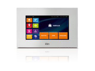 Inim Certified ALIEN/GB Inim Alien/GB clavier tactile 7 inch Alien user interface. Connexion I-bus avec centrales d'alarme Smartliving et Prime. Couleur blanche