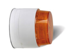 CSAG TS-778-LED-2W-90-Amber CSAG Flash LED avec lentille couleur ambre et base blanche
