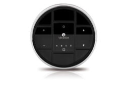 Venitem VELA TONDO 30 Venitem Vela tondo 30 Module de commande universel noir avec 30 canaux et 4 groupes librement programmables pour la commande de récepteurs Vela. Chaque bouton peut être associé à la fonction souhaitée lors de la programmation. 433 MHz