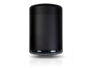 Venitem MiniHola/L BLACK Venitem Mini Hola sirène intérieure piézo en noir avec flash fumé