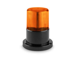 Venitem FL100 LED Orange Venitem Flash LED avec clignotements réglables de 50 à 100 par minute - alimentation 12/24 VDC - socle en ABS et lentille en VEDRIL - circuit électronique protégé par immersion dans la résine et contre l'inversion de polarité. Protection IP 55. Poids: 260 gr.