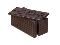 RISCO RAX73XSB000A Risco Epaisseur pour section d'émetteur du contact magnétique X73. (10 pièces). Couleur marron