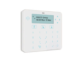 RISCO RPKELPWT000B Risco RPKELPWT000A clavier Elégant blanc et lecteur de proximité. grand écran graphique technologie softtouch. Dimensions: 177x129x24mm. A utiliser avec LigytSYS