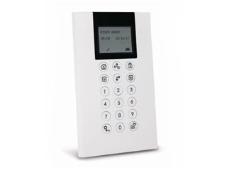 RISCO RP432KPP200D Risco RP432KPP200C clavier design avec écran graphique et lecteur de proximité. A utiliser avec LightSYS (V5). Le clavier prend les porte-clès RP200KT0000A (13.56MHz).