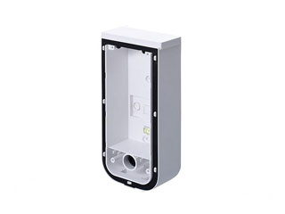 Optex BXS Back box(W) Optex Boîte arrière Optex BXS (W). Fond blanc pour BXS * Capuchon de couleur blanche inclus. + Pour le modèle câblé: Lors de l'utilisation avec un conduit ou comme entretoise. + Pour le modèle à piles: Lors de l'utilisation en tant qu'entretoise ou lors de l'ajout du deuxième émetteur..