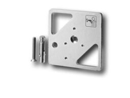 acre (Vanderbilt) GMXP0 Vanderbilt Plaque de fixation pour les séries GM7xx. La plaque de montage GMXPO doit toujours être utilisée lorsqu'elle est installée sur des surfaces de béton ou d'autres surfaces qui ne sont pas complètement à plat. Installations avec le GMXPO sur l'acier sont uniquement recommandées si la surface en acier est inégale.