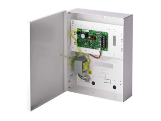 Acre (Vanderbilt) SPCP333.300 Vanderbilt Alimentation de 1.5A pour sur le bus des panneaux d'alarme SPC . L'alimentation dans boîtier grande (G3) est livrée avec une extension SPCE652 8 zones et offre de l'espace pour une batterie 17Ah et 3 modules d'extension optionnels.