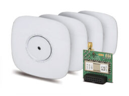 acre (Vanderbilt) WRLS SMK KIT Vanderbilt KIT de détecteur de fumée sans fil 2 voies comprenant: 4x WSMK (30230350) 1x SPCW120.000 (30230343)