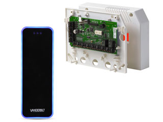 Acre (Vanderbilt) VR20M-MF Vanderbilt VR20M-MF dispose de trois voyants lumineux et d'un avertisseur sonore multitone pour la vérification audio. Un cadre lumineux multicolore affiche les informations d'état. Techniques de lecture Mifare Classic et DESFire EV1