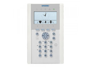 Acre (Vanderbilt) SPCK623.100-N Vanderbilt clavier confort pour les panneaux d'alarme SPC avec grand écran graphique et lecteur de proximité intégrée 125KHz