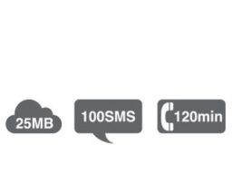 Tele2 IoT Tele2 25MB + 100SMS + 120min Abo Tele2 IoT abonnement avec 25MB de données