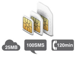 Tele2 IoT Tele2 25MB + 100SMS + 120min SIM Tele2 IoT carte SIM pour abonnement avec 25MB + 100SMS + 120 minutes par mois. Sur tous nos services "Machine à Machine"