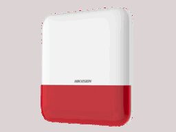 Hikvision DS-PS1-E-WE (RED) Hikvision Bidirectionnelle sans fil ; sirène externe; flash rouge compatible avec AX Pro