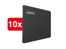 Ajax Ajax Batch of Pass (10 pcs) - Black Carte d'accès Ajax pour le fonctionnement du clavier KeyPad Plus