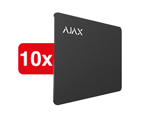 Ajax Ajax Batch of Pass (10 pcs) - Black Carte d'accès Ajax pour le fonctionnement du clavier KeyPad Plus