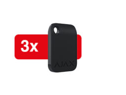 Ajax Ajax Batch of Tag (3 pcs) - Black Badge d'accès Ajax pour le fonctionnement du clavier KeyPad Plus