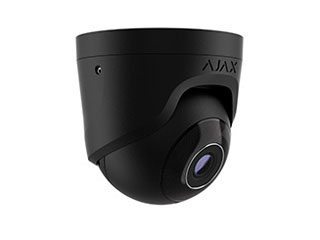 Ajax Ajax TurretCam (5 Mp/2.8 mm) black Ajax TurretCam (5 Mp/2.8 mm) noir. Caméra IP filaire avec une résolution allant jusqu'à 2 880 × 1 620 px et un angle de vue de 100°–110