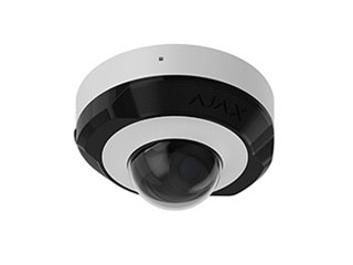 Ajax Ajax DomeCam Mini (5 Mp/4 mm) white Ajax DomeCam Mini (5 Mp/4 mm) blanc. Caméra IP filaire avec une résolution allant jusqu'à 2 880 × 1 620 px et un angle de vision allant jusqu'à 75°–85°