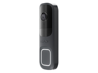 Ajax Ajax Doorbell graphite Ajax Doorbell (4 Mp/155°) graphite. Sonnette vidéo avec IA intégrée
