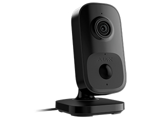 Ajax Ajax IndoorCam black Ajax IndoorCam (4 Mp/110°) noir. Caméra de surveillance intérieure avec Wi-Fi
