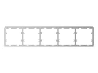 Ajax Frame (5 seats) Ajax Cadre pour cinq interrupteurs/outlets. Dimensions: 82