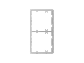 Ajax Ajax Frame (2 seats) Vertical Ajax Cadre pour deux interrupteurs/outlets en position verticale.