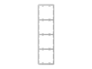 Ajax Ajax Frame (4 seats) Vertical Ajax Cadre pour quatre interrupteurs/outlets en position verticale.