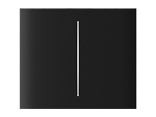 Ajax Ajax CenterButton (2-gang) black Vertical Ajax CenterButton