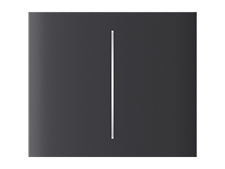 Ajax Ajax CenterButton (2-gang) graphite Vertical Ajax CenterButton