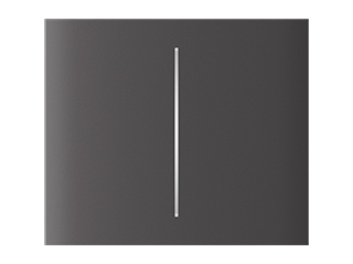Ajax Ajax CenterButton (2-gang) grey Vertical Ajax CenterButton