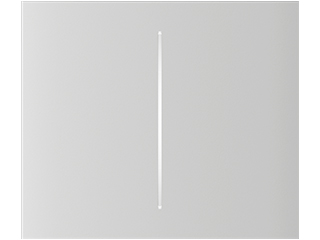 Ajax Ajax CenterButton (2-gang) white Vertical Ajax CenterButton