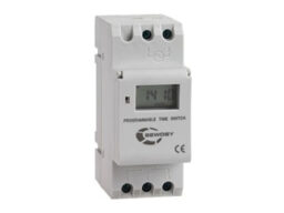 SEWOSY PTS71C Sewosy 230VAC minuterie numérique - 1 contact avec programme hebdomadaire. 17 programmes. Dimensions: 87x36x64