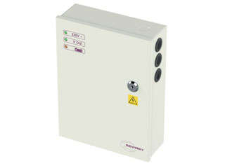 Sewosy AD1224R Sewosy Alimentation à découpage 12VDC / 5A OU 24VDC / 2.5A dans un petit boîtier en métal.