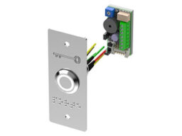 SEWOSY PB19VB_BBL-E Sewosy BP inox avec plaque étroite et braille PORTE Led bicolore V/B Buzzer