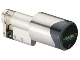 Assa Abloy 507201C0-0-00-- Assa Abloy Aperio Online BLE cylindre à bouton simple de 17 mm en métal V3