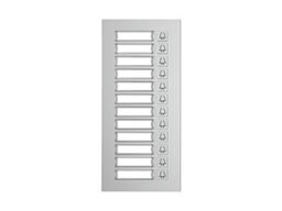 Akuvox MD12 Akuvox Modules d'extension avec 12 boutons supplémentaires pour les panneaux d'entrée des séries R20K et R20B. Montage encastré uniquement avec des accessoires à commander séparément. Il est possible de connecter jusqu'à 5 modules d'extension par panneau d'entrée. (Attention uniquement 12VDC