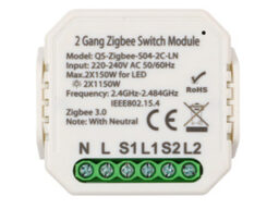 Akubela QS-Zigbee-S04-2C-LN Akubela Module d'interrupteur double encastré 230VAC