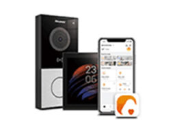 Akubela PS51-R2-EU+E12W Akubela Kit de démarrage intelligente pour domicile avec passerelle Zigbee 3.0 tout-en-un de 4 pouces 230VAC et station extérieure Akuvox E12W.