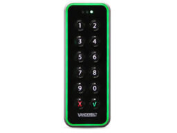 acre (Vanderbilt) VR50M-MF Vanderbilt lecteur de carte VR50M-MF avec clavier dispose de trois voyants lumineux et d'un avertisseur sonore multitone pour la vérification audio. Un cadre lumineux multicolore affiche les informations d'état. Techniques de lecture Mifare Classic et DESFire EV1
