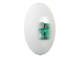 Uhlmann & Zacher 293600004000 U&Z Clex Private module de commutation (BLE) dans un boîtier ovale blanc pour un montage en surface.