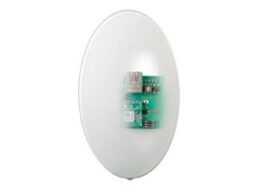 Uhlmann & Zacher 693200004000 U&Z Clex Private module de commutation (868 MHz) dans un boîtier ovale blanc pour un montage en surface.